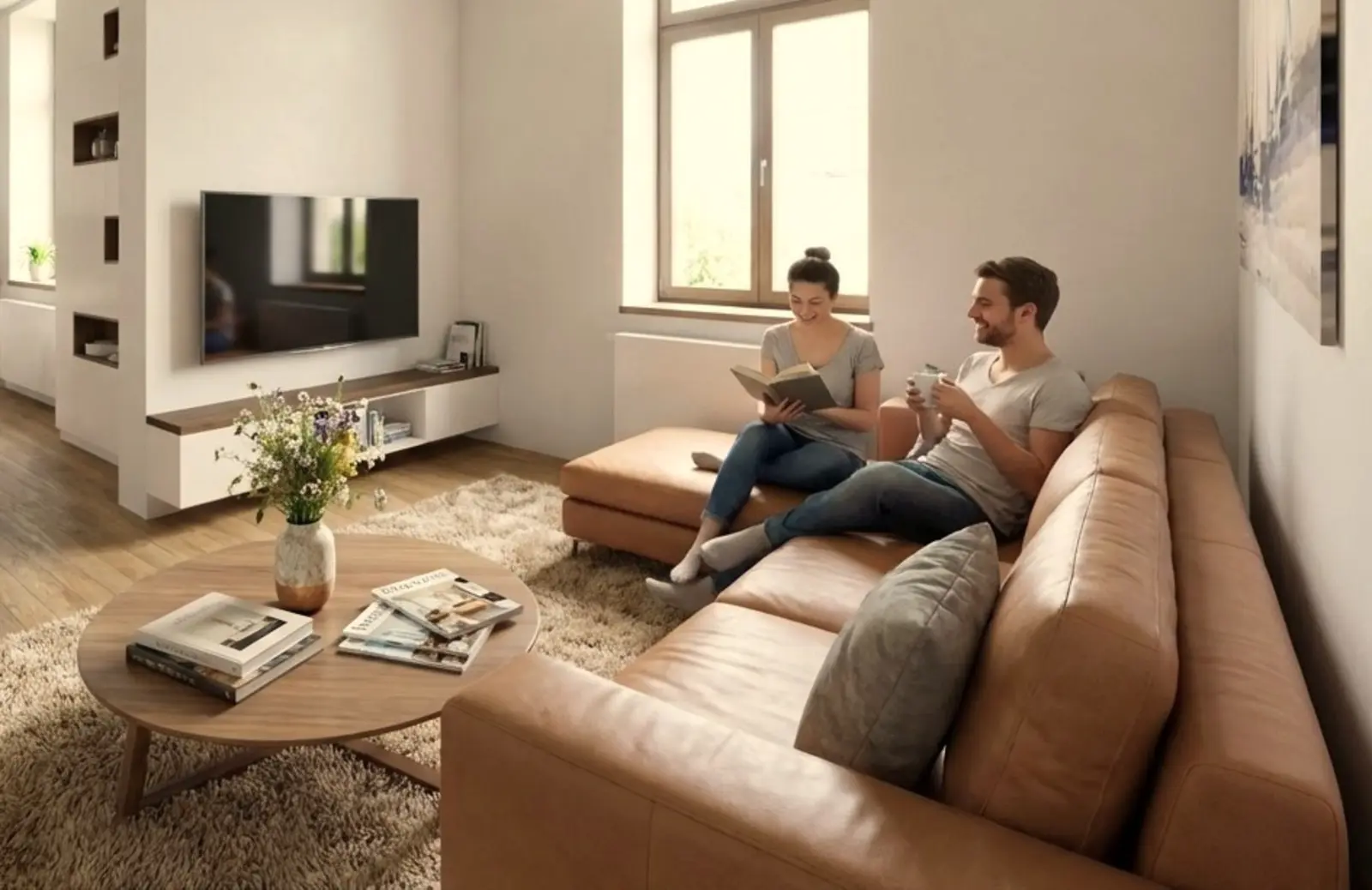 Architektonická vizualizace interiéru Byt 1.01 · Lípa po rekonstrukci