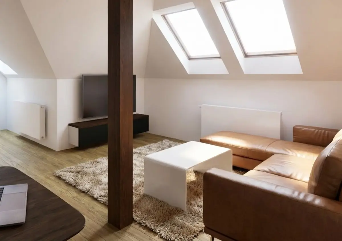 Architektonická vizualizace interiéru Byt 2.03 · Osika po rekonstrukci